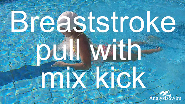 фото для Breaststroke pull with mix kick