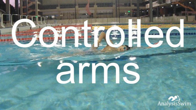 Controlled arms freestyle drill
