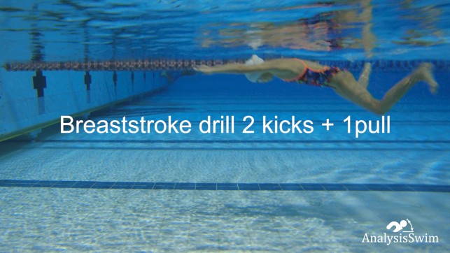 фото для Breaststroke drill 2 kicks + 1pull