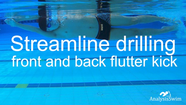 Streamline drilling front and back flutter kick
