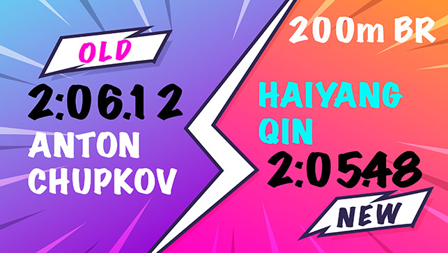 фото для Race Analysis OLD vs NEW World Record 200m Breaststroke Qin Haiyang (CHN) - 2:05.48 - 2023